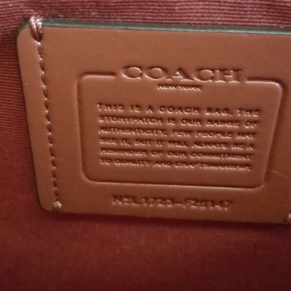 Coach plaid tote(buffalo plaid, red and rose) NWOT - Picture 11 of 15